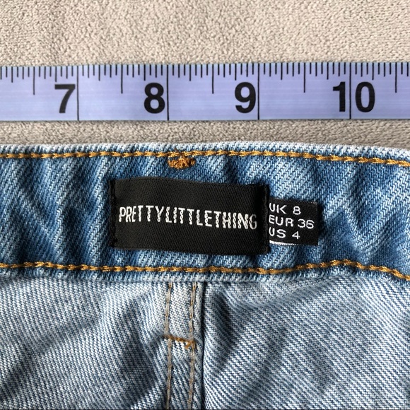 PrettyLittleThing ~ Baggy Boyfriend Longline Short ~ Women’s Size 32 Waist - Picture 6 of 13